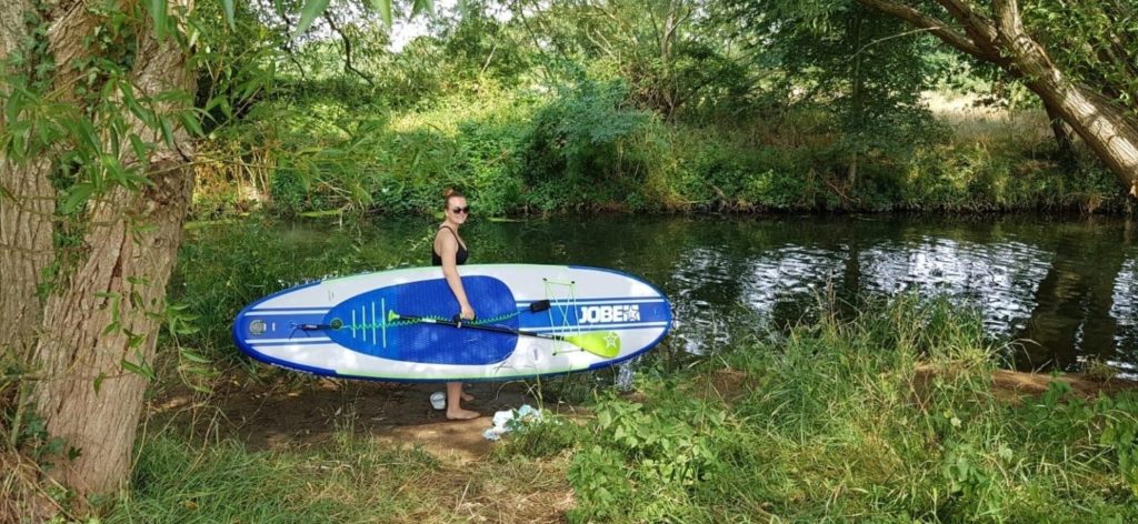 First time stand up paddle boarding