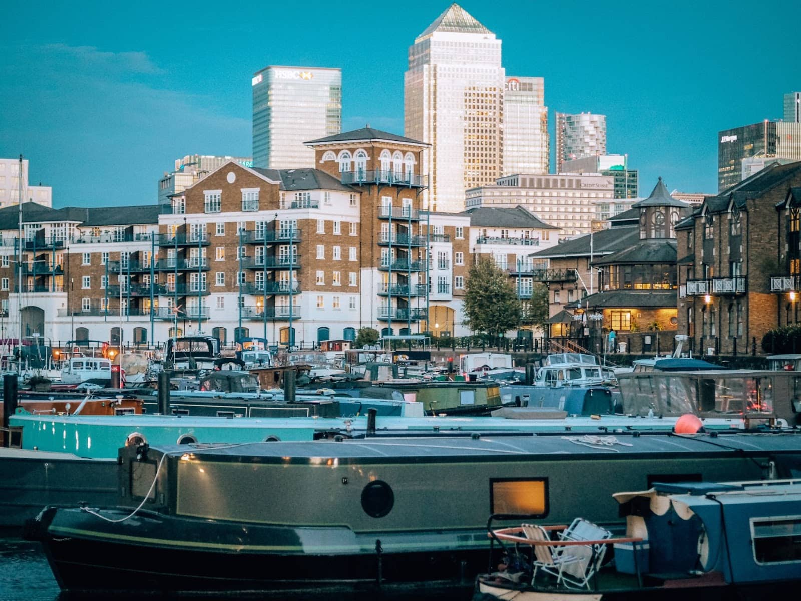 Limehouse Basin launch points in London