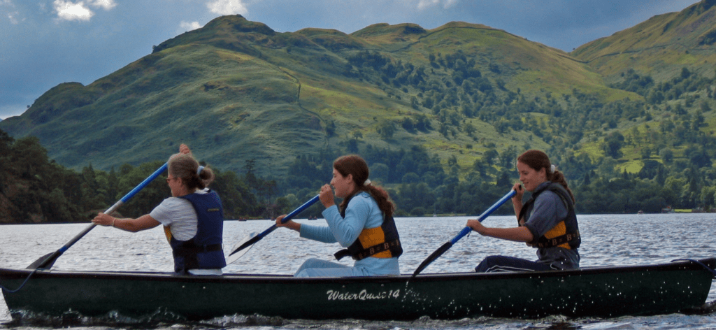 family paddling holiday