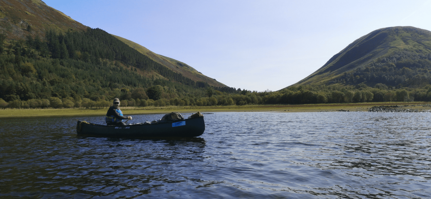 Canoeing on Thirlmere - Lake District