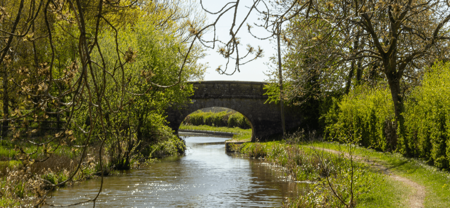 A small bridge over the Macclesfield Canal in Cheshire