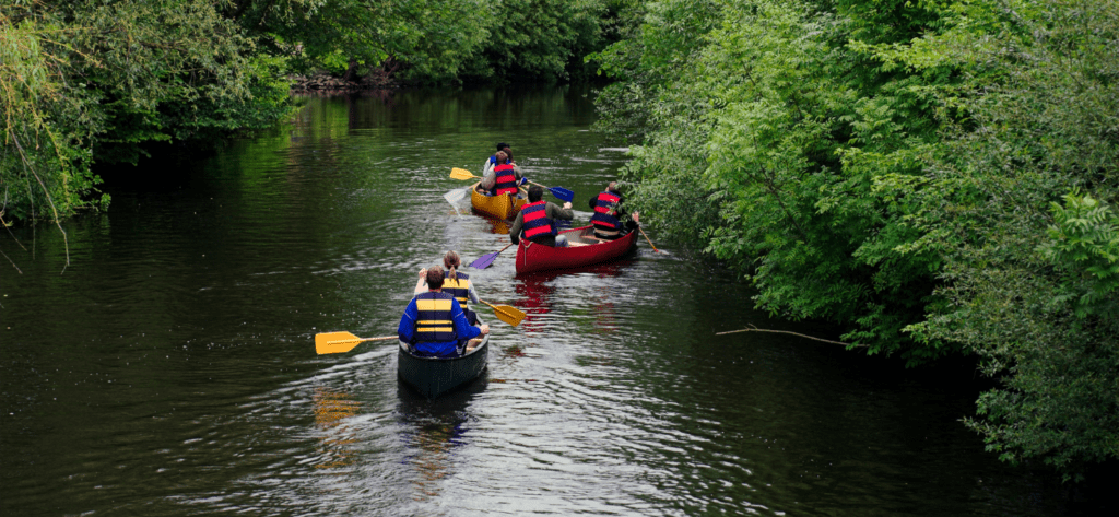 Paddling during fish spawning season