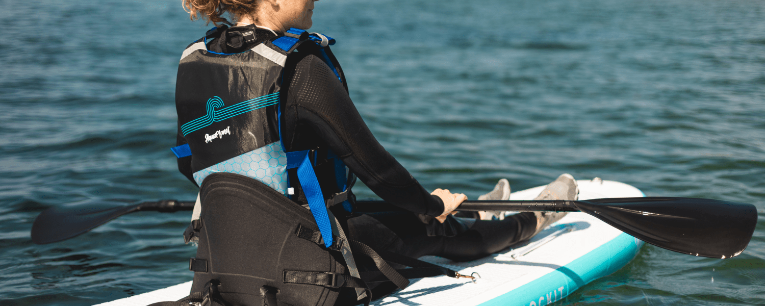 PFD on a paddleboard