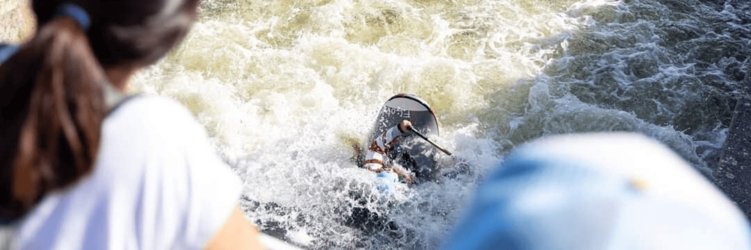 james being watched while kayaking