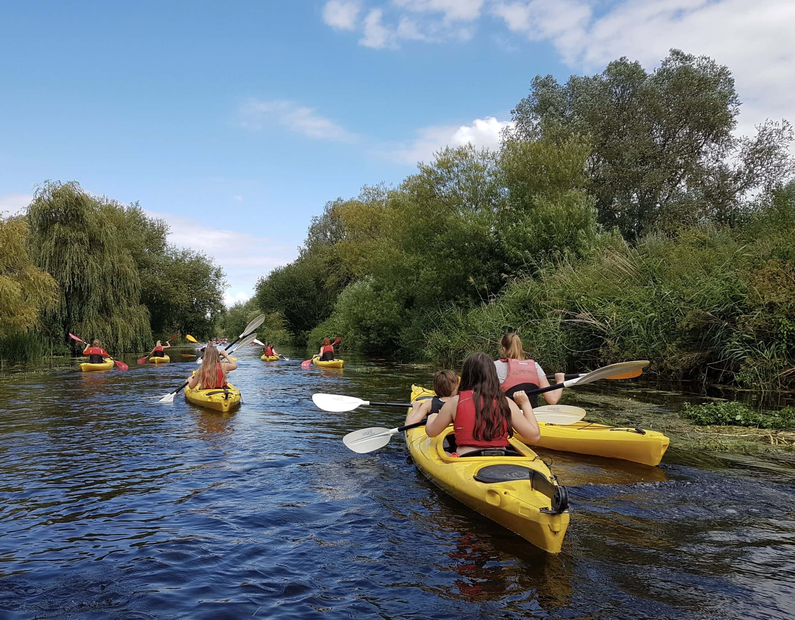 Double Kayaks in the sunshine