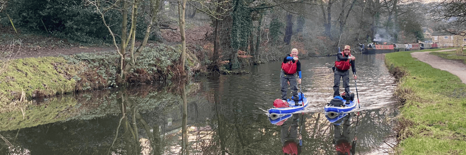 paddling on the canal during the coast to coast challenge