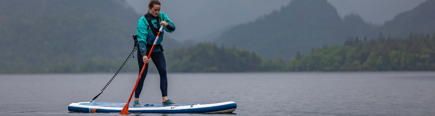 sweep stroke on a SUP